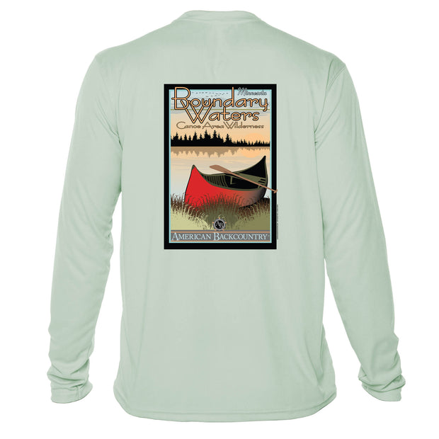 Boundary Waters Vintage Destinations Long Sleeve Men's Microfiber Men's T-Shirt