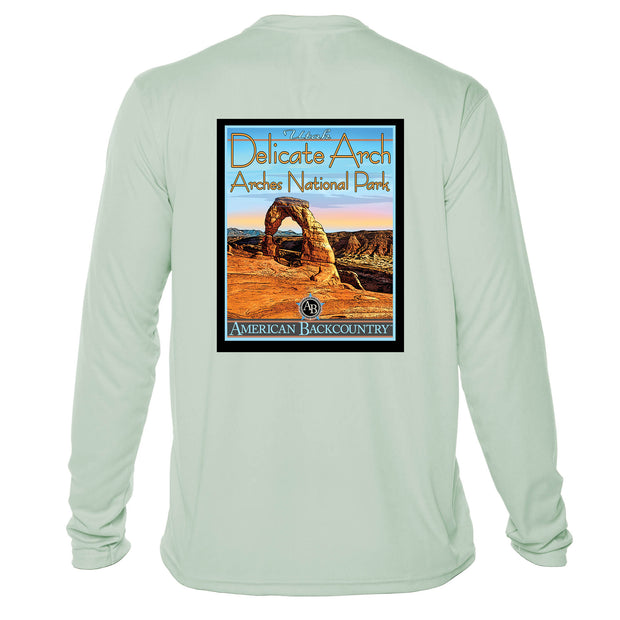 Delicate Arch National Park Vintage Destinations Long Sleeve Men's Microfiber Men's T-Shirt