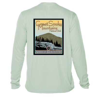 Smoky Mountain National Park Vintage Destinations Long Sleeve Men's Microfiber Men's T-Shirt