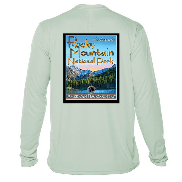 Rocky Mountain National Park Vintage Destinations Long Sleeve Men's Microfiber Men's T-Shirt