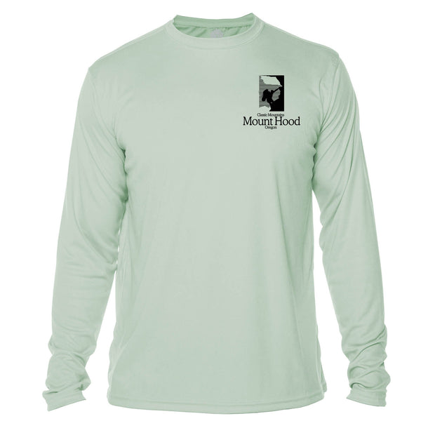 Mount Hood Classic Mountain Long Sleeve Microfiber Men's T-Shirt