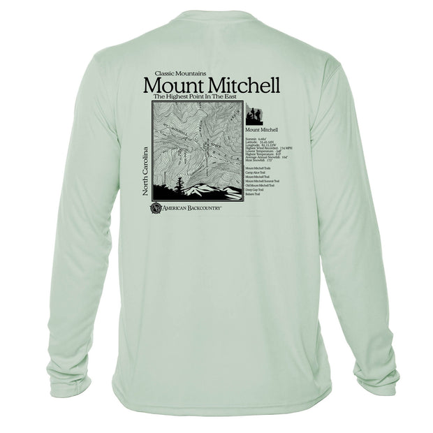 Mount Mitchell Classic Mountain Long Sleeve Microfiber Men's T-Shirt