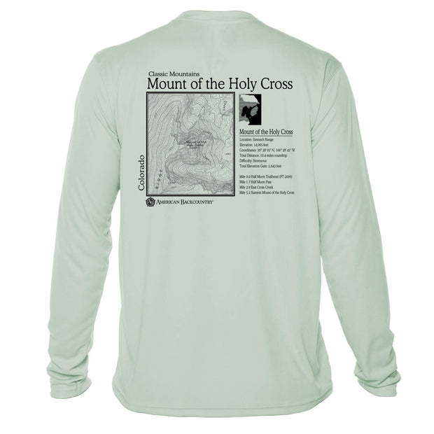 Mount Of Holy Cross Classic Mountain Long Sleeve Microfiber Men's T-Shirt