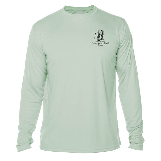 Brasstown Bald Classic Mountain Long Sleeve Microfiber Men's T-Shirt