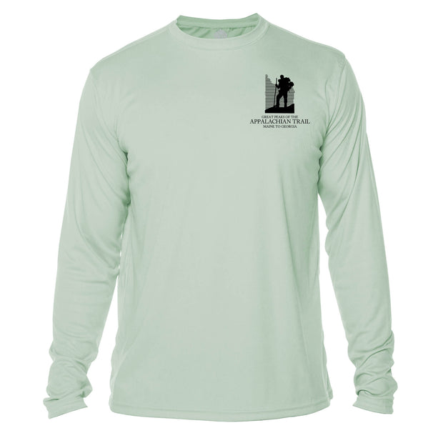 Appalachian Trail Diamond Topo  Long Sleeve Microfiber Men's T-Shirt