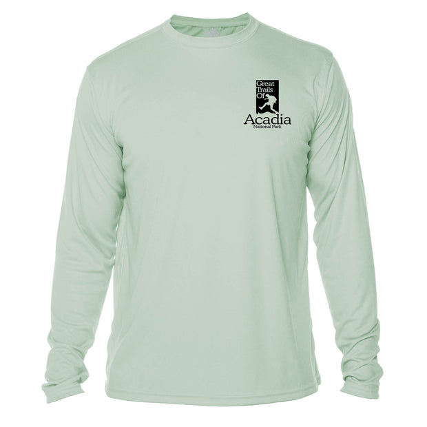 Acadia National Park Great Trails Long Sleeve Microfiber Men's T-Shirt