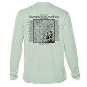 Olympic National Park Great Trails Long Sleeve Microfiber Men's T-Shirt