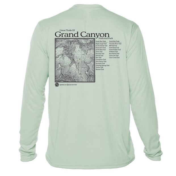 Grand Canyon National Park Great Trails Long Sleeve Microfiber Men's T-Shirt