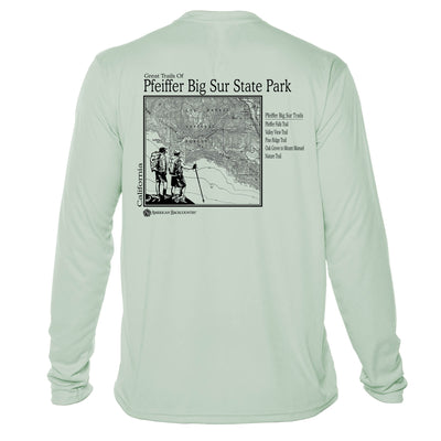 Pfeiffer State Park Great Trails Long Sleeve Microfiber Men's T-Shirt