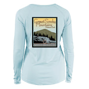 Smoky Mountain National Park Vintage Destinations Long Sleeve Microfiber Women's T-Shirt