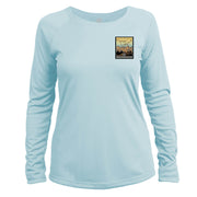 Range Of Light Vintage Destinations Long Sleeve Microfiber Women's T-Shirt