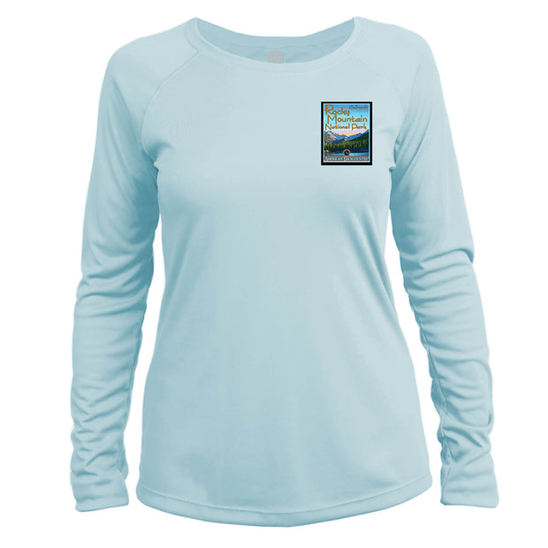 Rocky Mountain National Park Vintage Destinations Long Sleeve Microfiber Women's T-Shirt