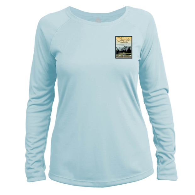 Olympic National Park Vintage Destinations Long Sleeve Microfiber Women's T-Shirt