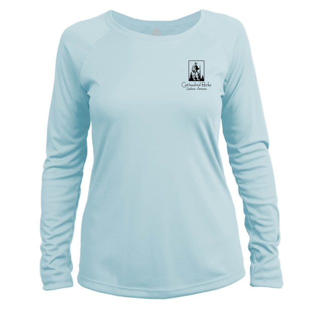 Cathedral Rocks Vintage Destinations Long Sleeve Microfiber Women's T-Shirt