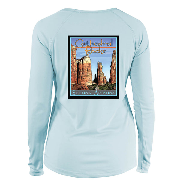 Cathedral Rocks Vintage Destinations Long Sleeve Microfiber Women's T-Shirt