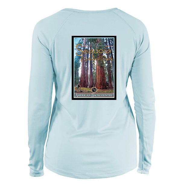 Sequoia National Park Vintage Destinations Long Sleeve Microfiber Women's T-Shirt