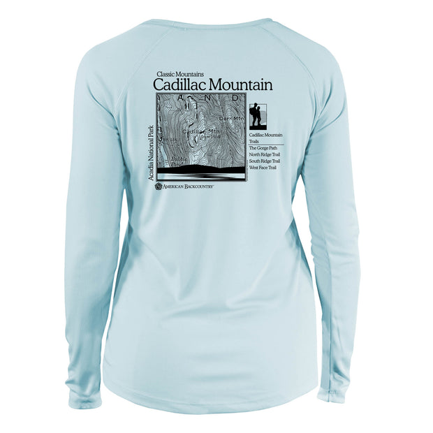 Cadillac Mountain Classic Mountain Long Sleeve Microfiber Women's T-Shirt