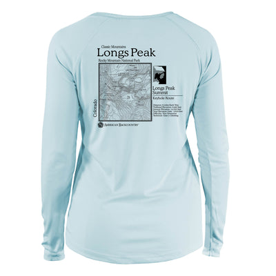 Longs Peak Classic Mountain Long Sleeve Microfiber Women's T-Shirt