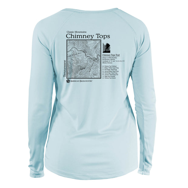 Chimney Tops Classic Mountain Long Sleeve Microfiber Women's T-Shirt