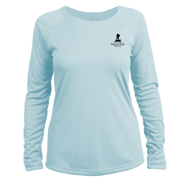Wasson Peak Classic Mountain Long Sleeve Microfiber Women's T-Shirt