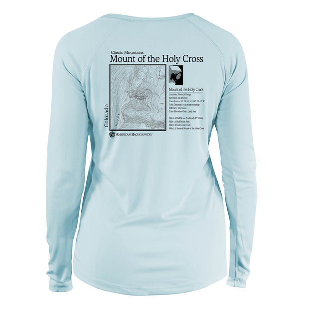 Mount Of Holy Cross Classic Mountain Long Sleeve Microfiber Women's T-Shirt