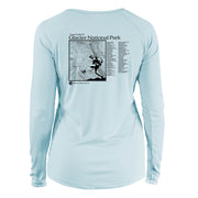 Glacier National Park Great Trails Long Sleeve Microfiber Women's T-Shirt