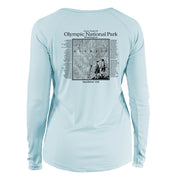 Olympic National Park Great Trails Long Sleeve Microfiber Women's T-Shirt