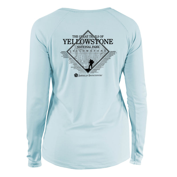 Yellowstone National Park Great Trails Long Sleeve Microfiber Women's T-Shirt