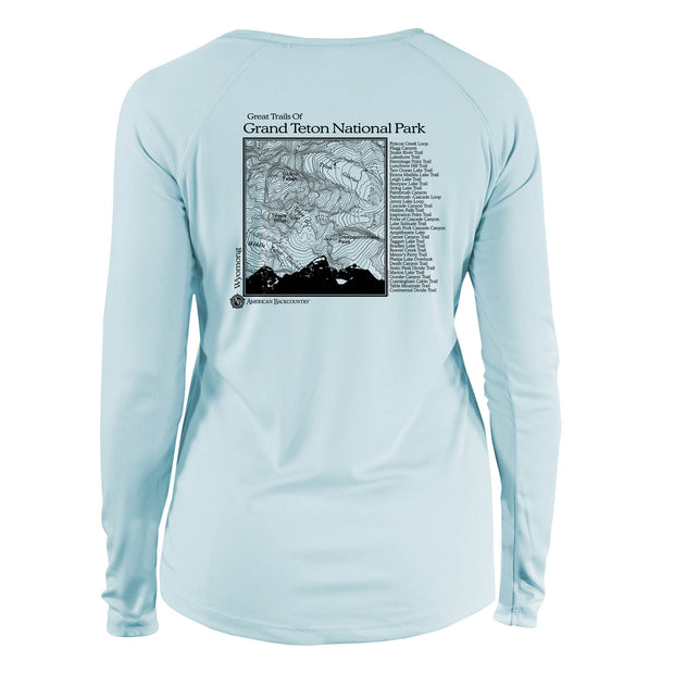 Grand Teton National Park Great Trails Long Sleeve Microfiber Women's T-Shirt