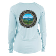 Retro Compass Shenandoah National Park Long Sleeve Microfiber Women's T-Shirt