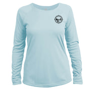 Retro Compass Acadia National Park Long Sleeve Microfiber Women's T-Shirt