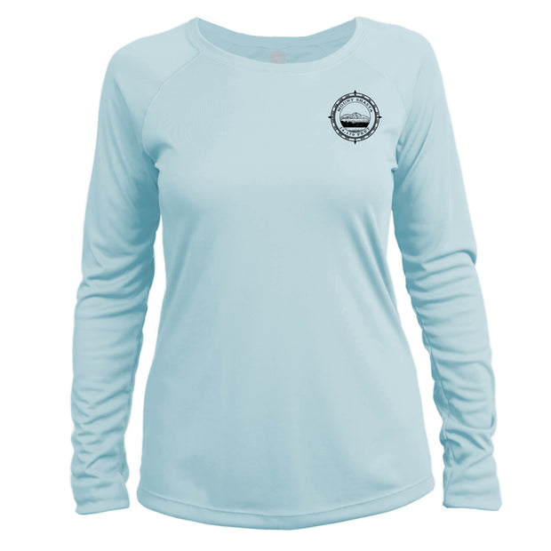 Retro Compass Mount Shasta Long Sleeve Microfiber Women's T-Shirt
