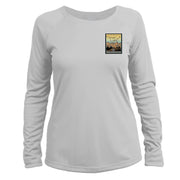 Range Of Light Vintage Destinations Long Sleeve Microfiber Women's T-Shirt