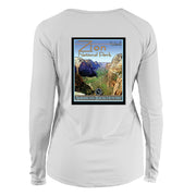 Zion National Park Vintage Destinations Long Sleeve Microfiber Women's T-Shirt