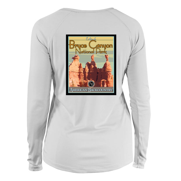 Bryce Canyon National Park Vintage Destinations Long Sleeve Microfiber Women's T-Shirt