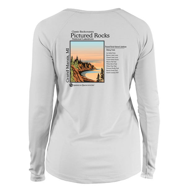 Pictured Rocks Classic Backcountry Long Sleeve Microfiber Women's T-Shirt