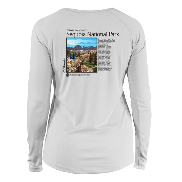 Sequoia National Park Classic Backcountry Long Sleeve Microfiber Women's T-Shirt