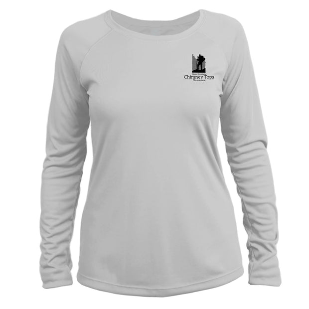 Chimney Tops Classic Mountain Long Sleeve Microfiber Women's T-Shirt
