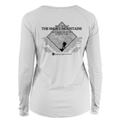 Great Smoky Mountains Diamond Topo Long Sleeve Microfiber Women's T-Shirt