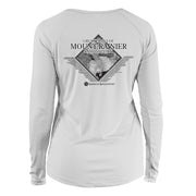 Mount Rainier Trails Diamond Topo Long Sleeve Microfiber Women's T-Shirt