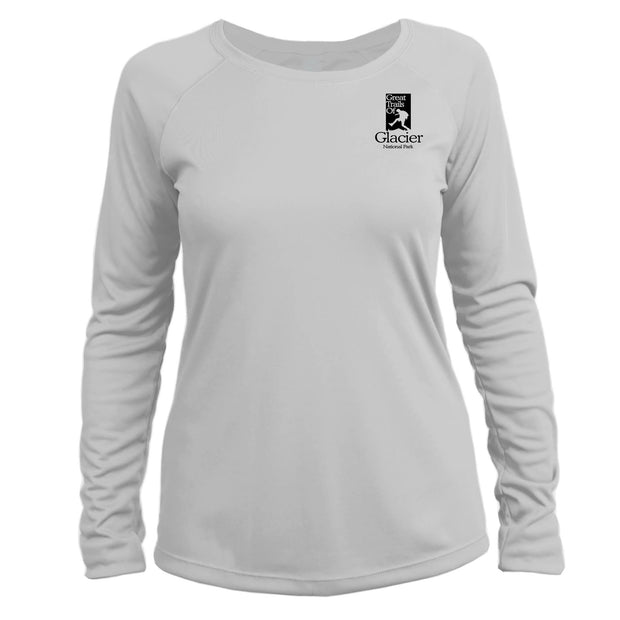 Glacier National Park Great Trails Long Sleeve Microfiber Women's T-Shirt