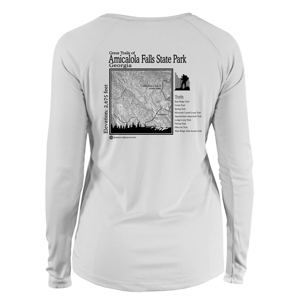 Amicalola Falls Great Trails Long Sleeve Microfiber Women's T-Shirt