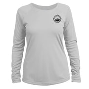 Retro Compass Guadalupe Mountains Long Sleeve Microfiber Women's T-Shirt
