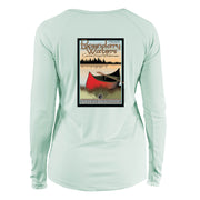 Boundary Waters Vintage Destinations Long Sleeve Microfiber Women's T-Shirt