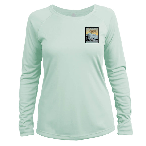 Denali National Park Vintage Destinations Long Sleeve Microfiber Women's T-Shirt