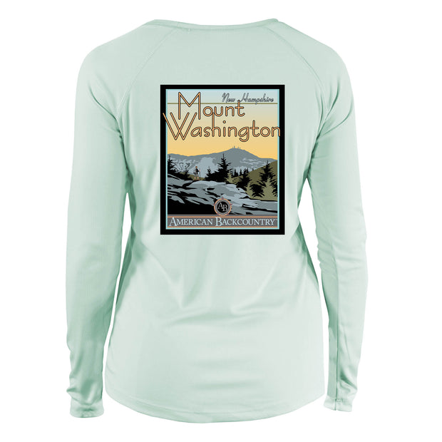 Mount Washington Vintage Destinations Long Sleeve Microfiber Women's T-Shirt