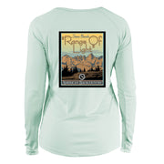 Range Of Light Vintage Destinations Long Sleeve Microfiber Women's T-Shirt