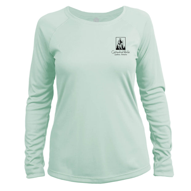 Cathedral Rocks Vintage Destinations Long Sleeve Microfiber Women's T-Shirt