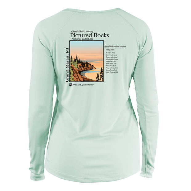 Pictured Rocks Classic Backcountry Long Sleeve Microfiber Women's T-Shirt