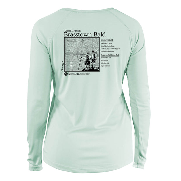 Brasstown Bald Classic Mountain Long Sleeve Microfiber Women's T-Shirt